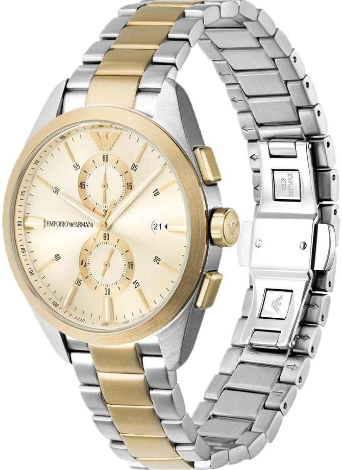 Emporio Armani Emporio Armani Claudio AR11605,  италия мужские часы на браслете нержавеющая сталь с ip-покрытием боковой вид