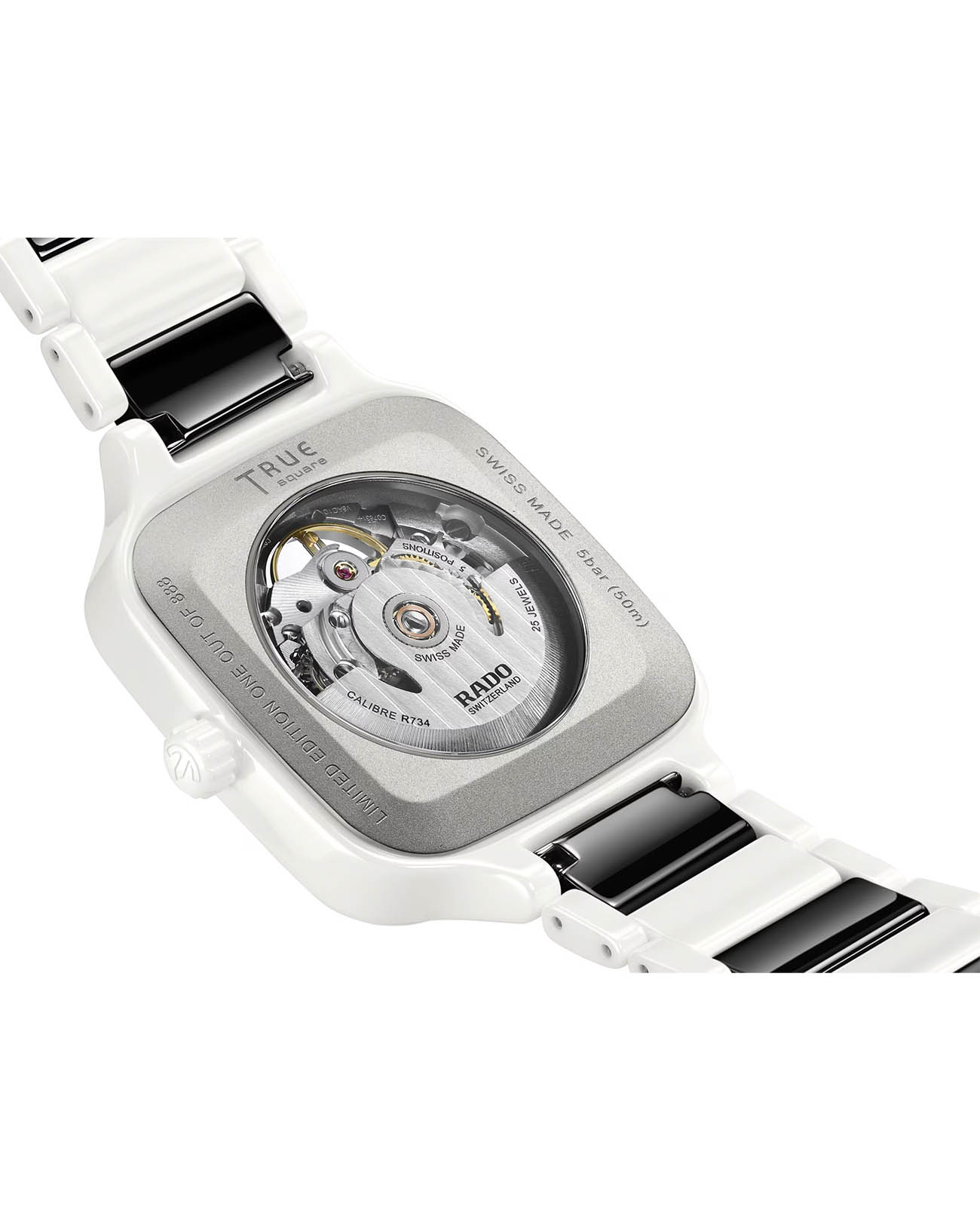 Оригинальные часы Rado Rado True Square Automatic Open Heart R27073752 механические калибр механизма  общий вид