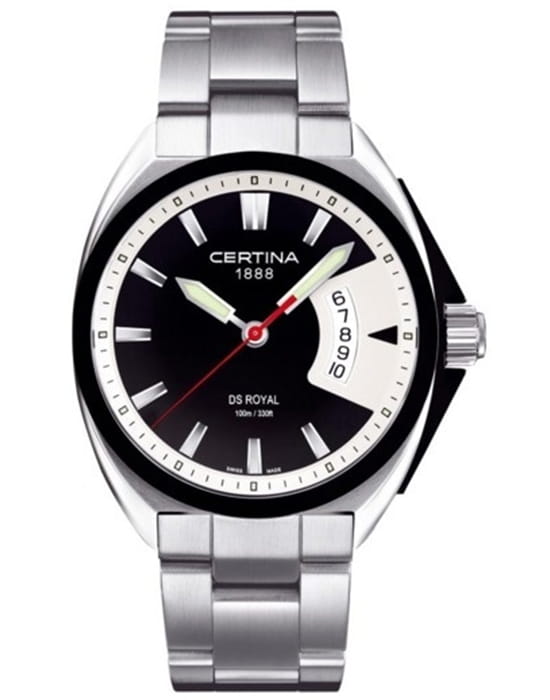 Certina Certina DS Royal C010.410.11.051.00  C0104101105100 кварцевые мужские часы  циферблат, браслет нержавеющая сталь — вид спереди