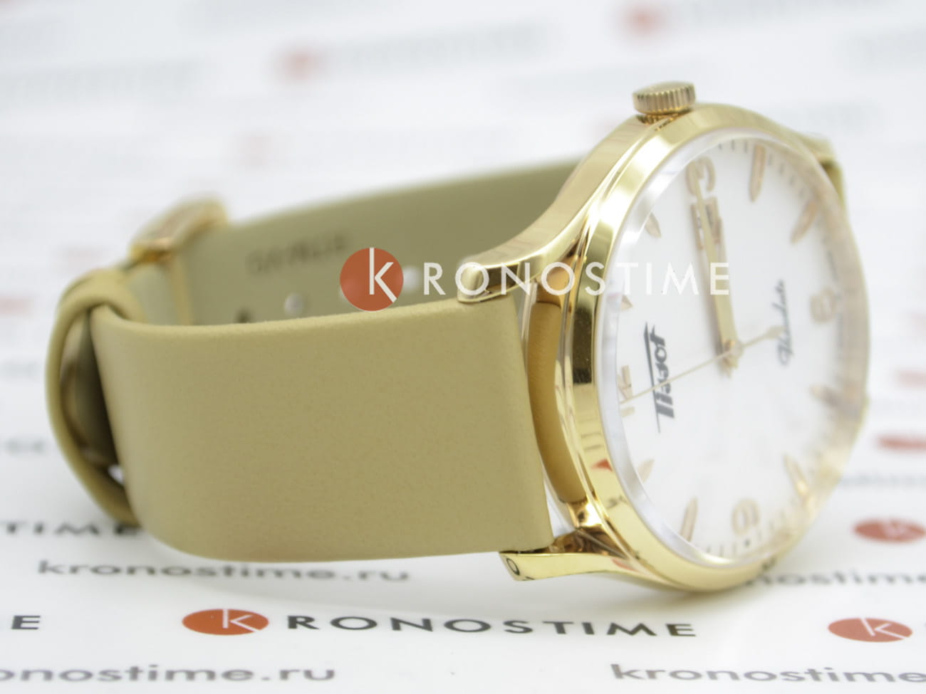 Оригинальные часы Tissot Tissot Heritage Visodate T118.410.36.277.01 кварцевые калибр механизма eta f06.111 общий вид