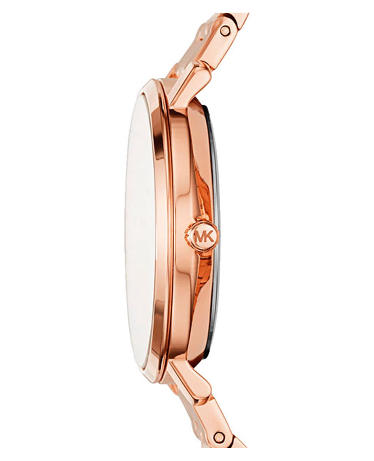 Michael Kors Michael Kors Jaryn MK3501,  сша женские часы на браслете сталь c pvd покрытием боковой вид