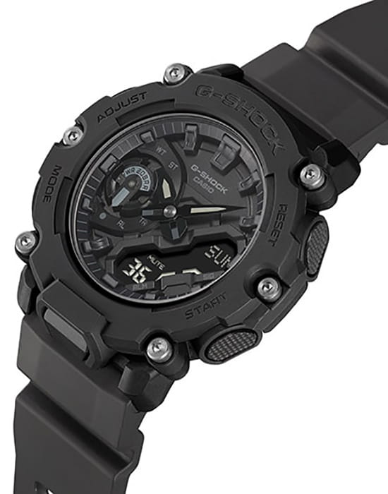 Casio Casio G-Shock GA-2200BB-1ADR (GA-2200BB-1AER), g-shock япония мужские часы на браслете полимер боковой вид