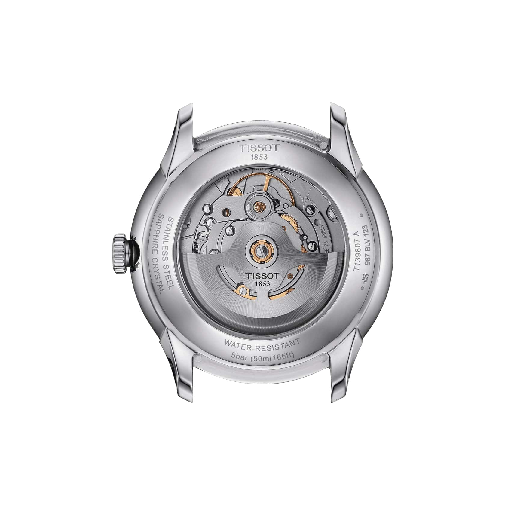 Tissot Tissot Chemin des Tourelles Powermatic 80 T139.807.11.061.00, t-classic швейцария мужские часы на браслете нержавеющая сталь боковой вид