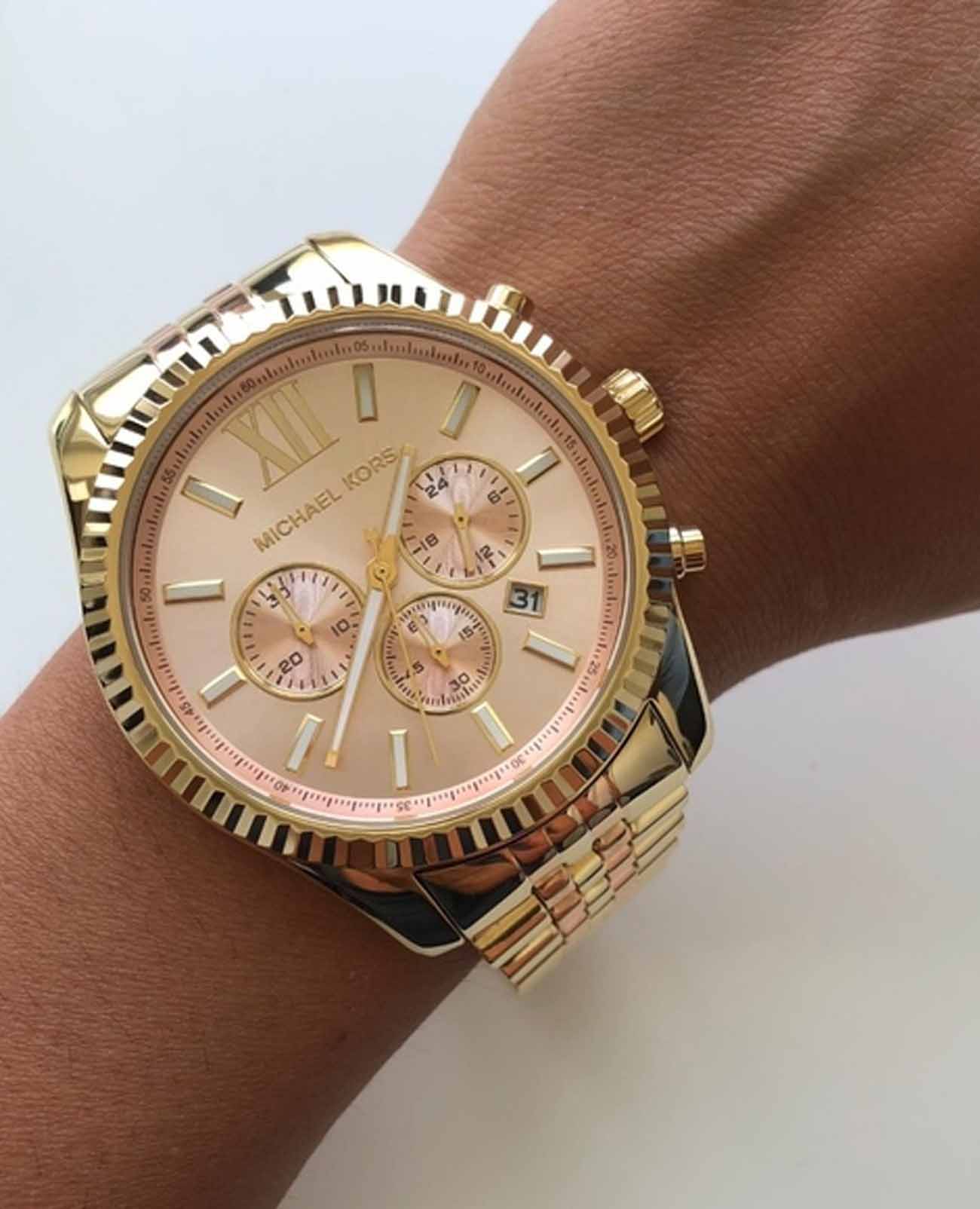 Michael Kors Michael Kors Lexington MK6473 женские часы шампань циферблат на запястье