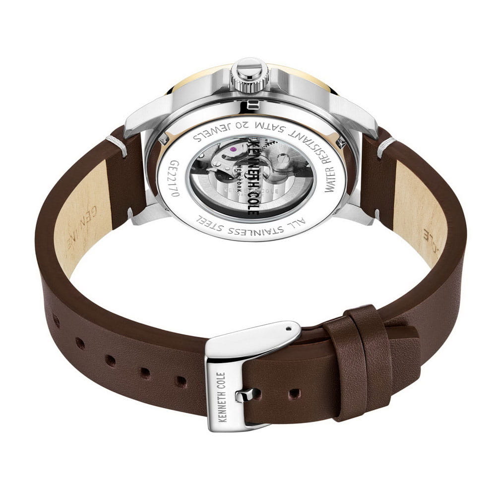 Kenneth Cole Kenneth Cole Automatic KCWGE2217004,  сша мужские часы на браслете кожаный боковой вид