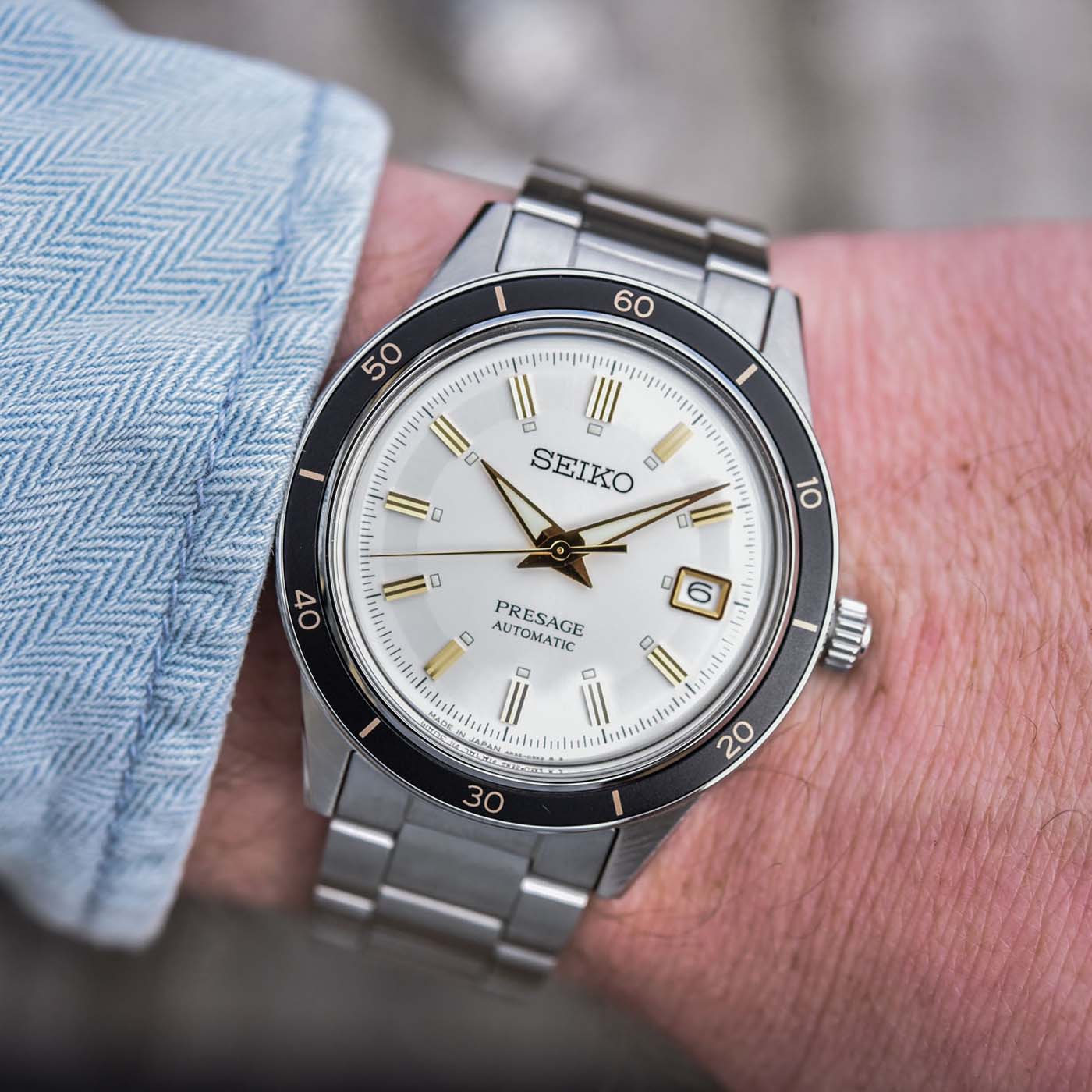 Seiko Seiko Presage SRPG03J1  — детали корпуса и нержавеющая сталь