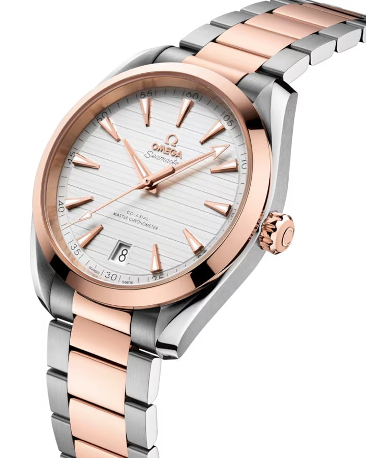 Omega Omega Seamaster Aqua Terra 220.20.41.21.02.001 Aqua Terra, наручные мужские часы фото под углом