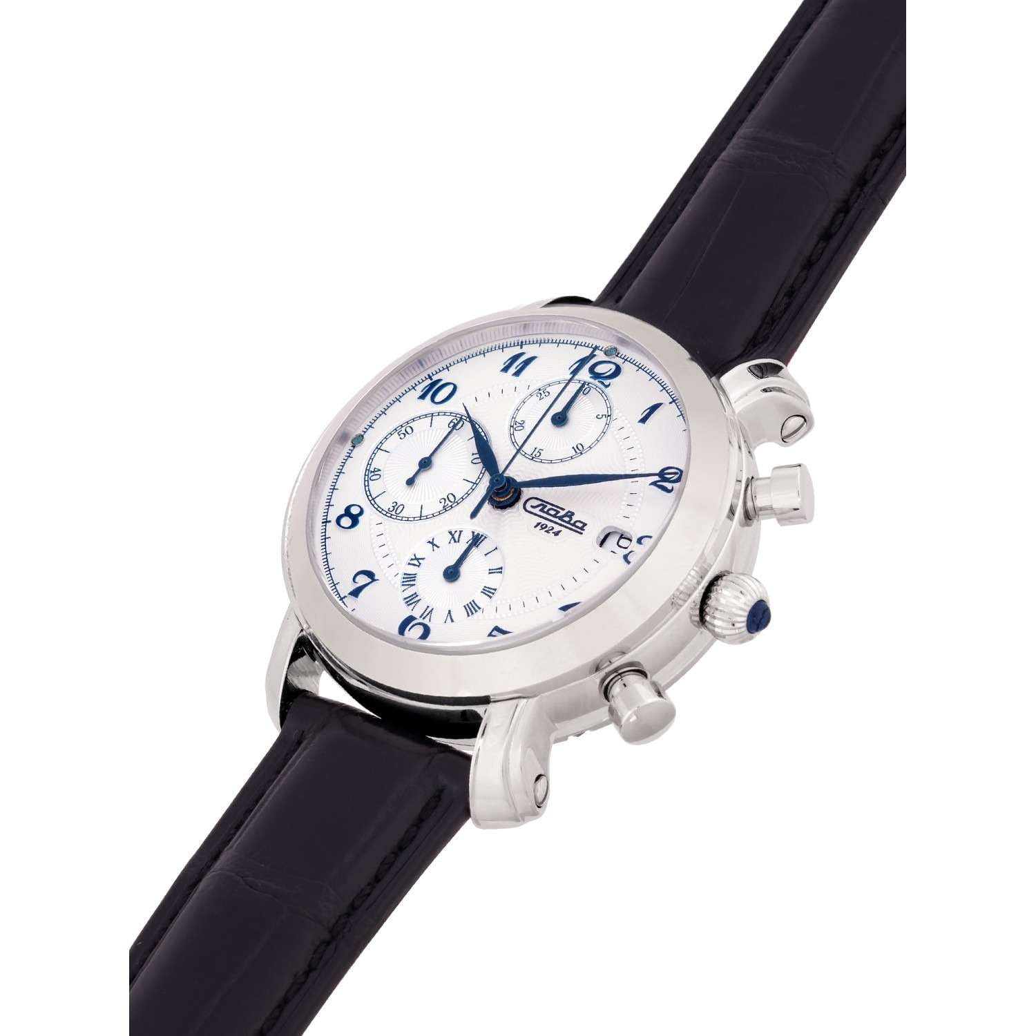 Оригинальные часы Слава Слава Слава России 2450618/300-7750 механические калибр механизма valjoux 7750 общий вид