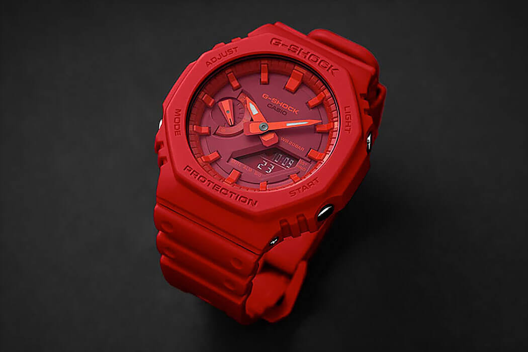 Casio Casio G-Shock GA-2100-4ADR (GA-2100-4A) GA-2100-4A оригинальные мужские часы в комплекте с коробкой