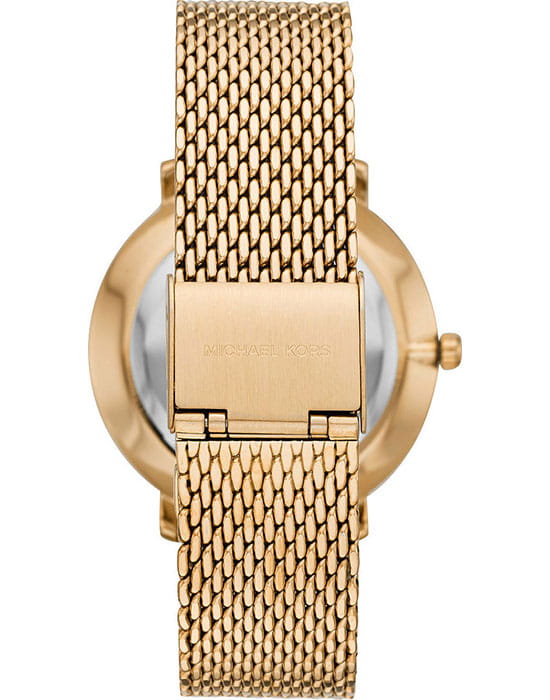 Michael Kors Michael Kors Runway MK4393,  сша женские часы на браслете сталь c pvd покрытием боковой вид