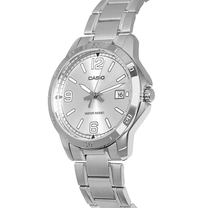 Casio MTP-V004D-7B2 мужские часы застежка крупным планом