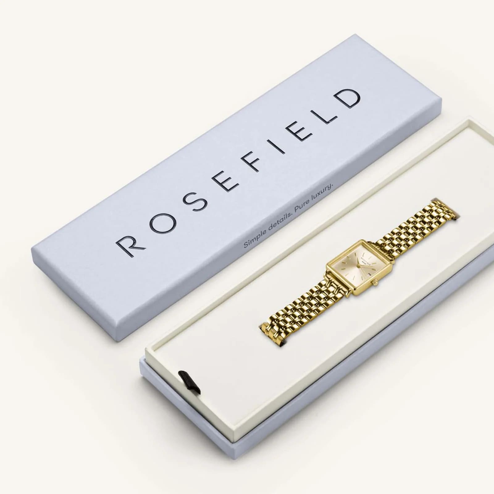 Rosefield Rosefield The Boxy XS QCGSG-Q048 , наручные женские часы фото под углом