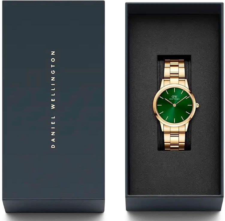 Daniel Wellington Daniel Wellington Iconic Link Emerald DW00100554 швеция наручные женские часы заводная головка с логотипом Daniel Wellington