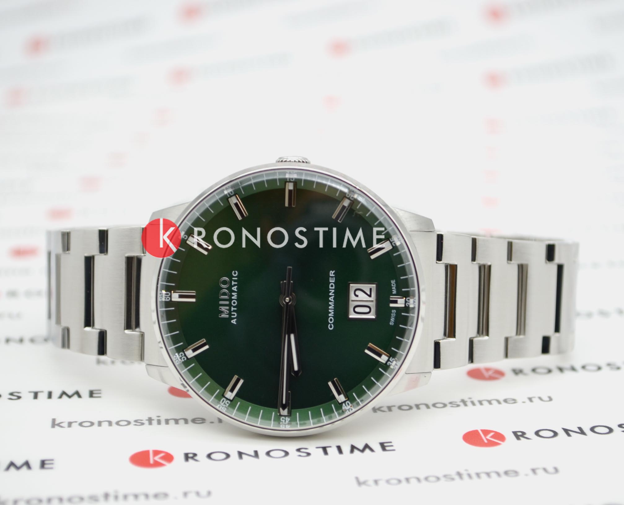 Оригинальные часы Mido Mido Commander Big Date M021.626.11.091.00 механические калибр механизма mido calibre 80 (на базе eta c07.651) общий вид