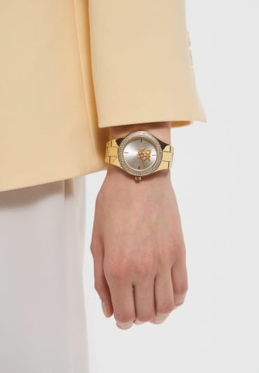 DKNY DKNY Parsons Glitz DK1L025M0045,  сша женские часы на браслете нержавеющая сталь с ip-покрытием боковой вид