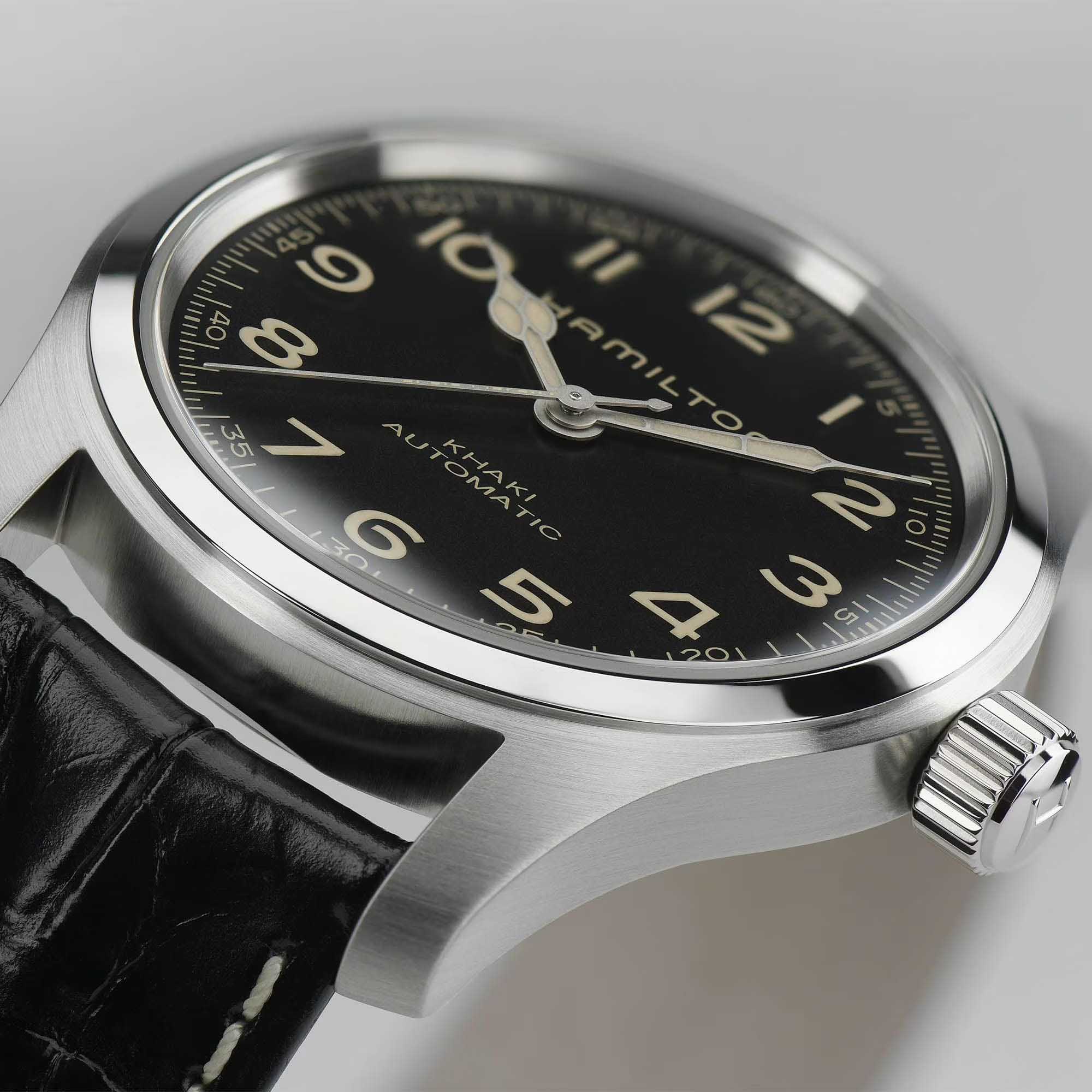 Оригинальные часы Hamilton Hamilton Khaki Field Murph Auto 42MM Bracelet Bundle H70605732 механические калибр механизма h-10 общий вид