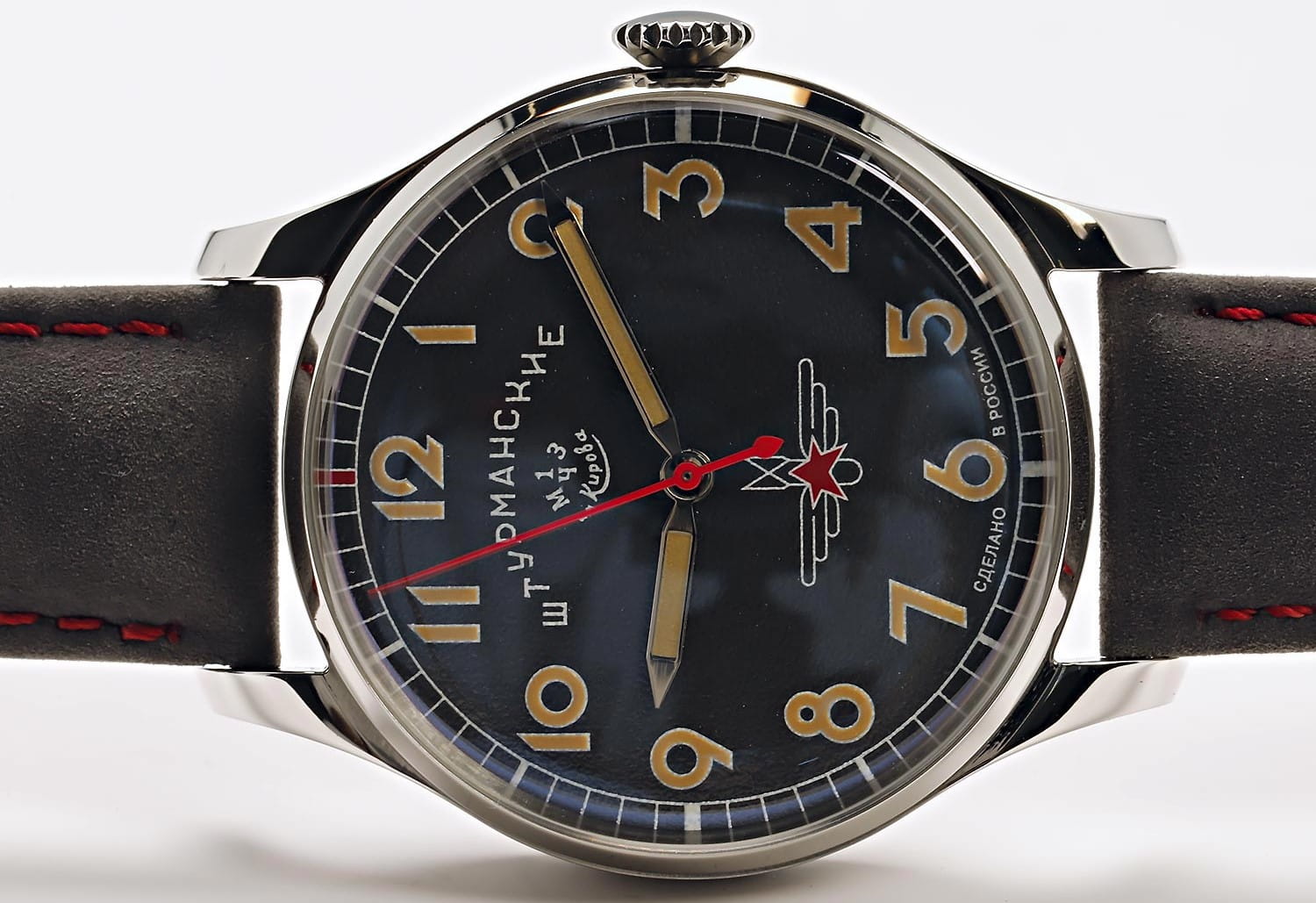 Штурманские 2416/4005400 мужские часы застежка крупным планом