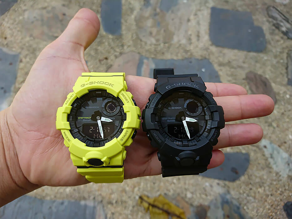 Casio Casio G-Shock GBA-800-9A электронные мужские часы часы крупный план черный циферблата