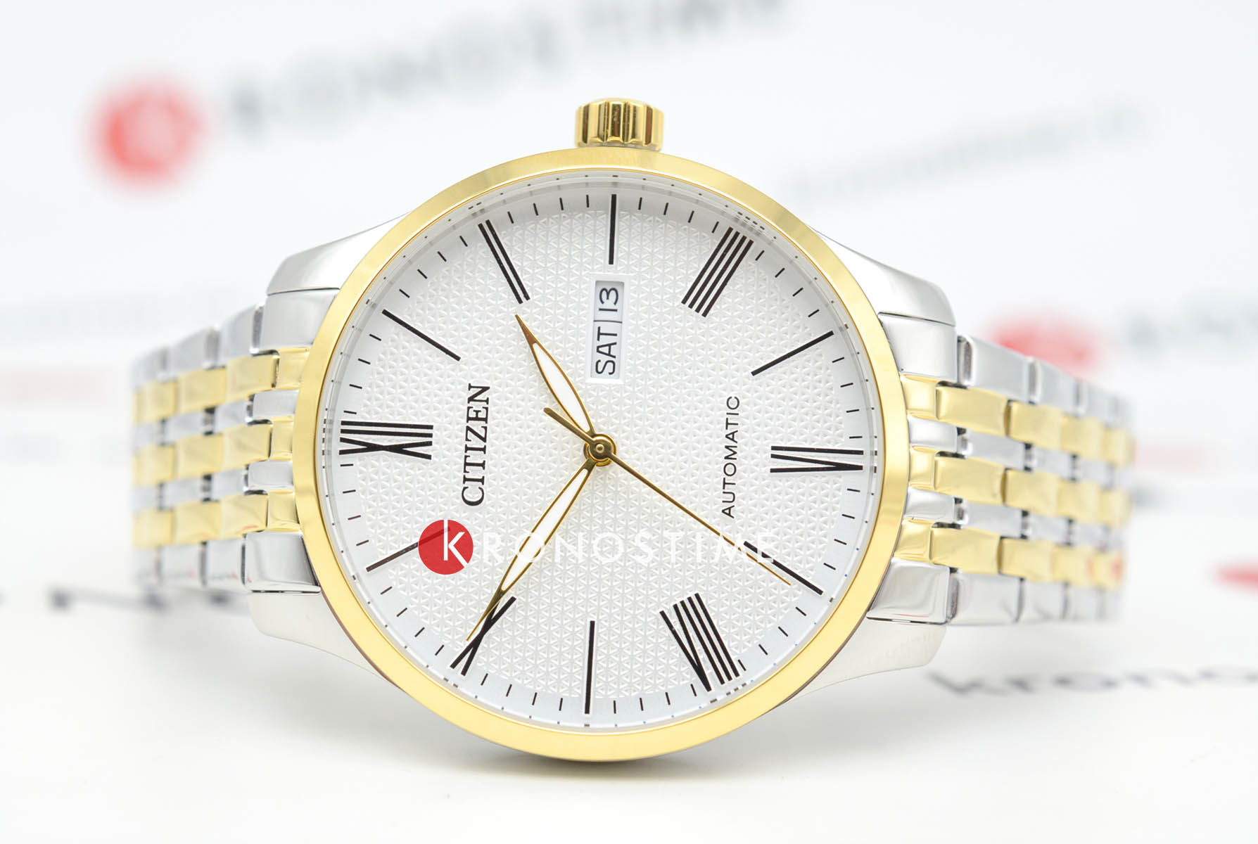 Citizen Citizen Tsuyosa NH8354-58A , наручные мужские часы фото под углом