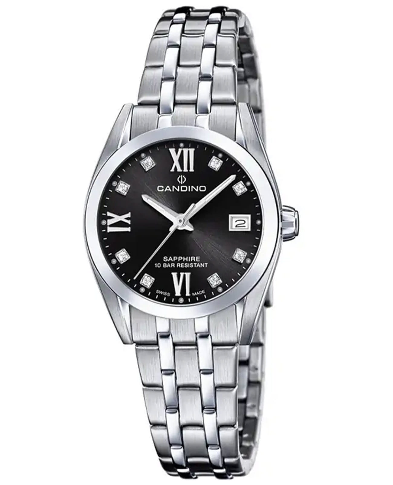 Candino Candino Couple Quartz C4703/C  C4703/C кварцевые женские часы черный циферблат, браслет нержавеющая сталь — вид спереди