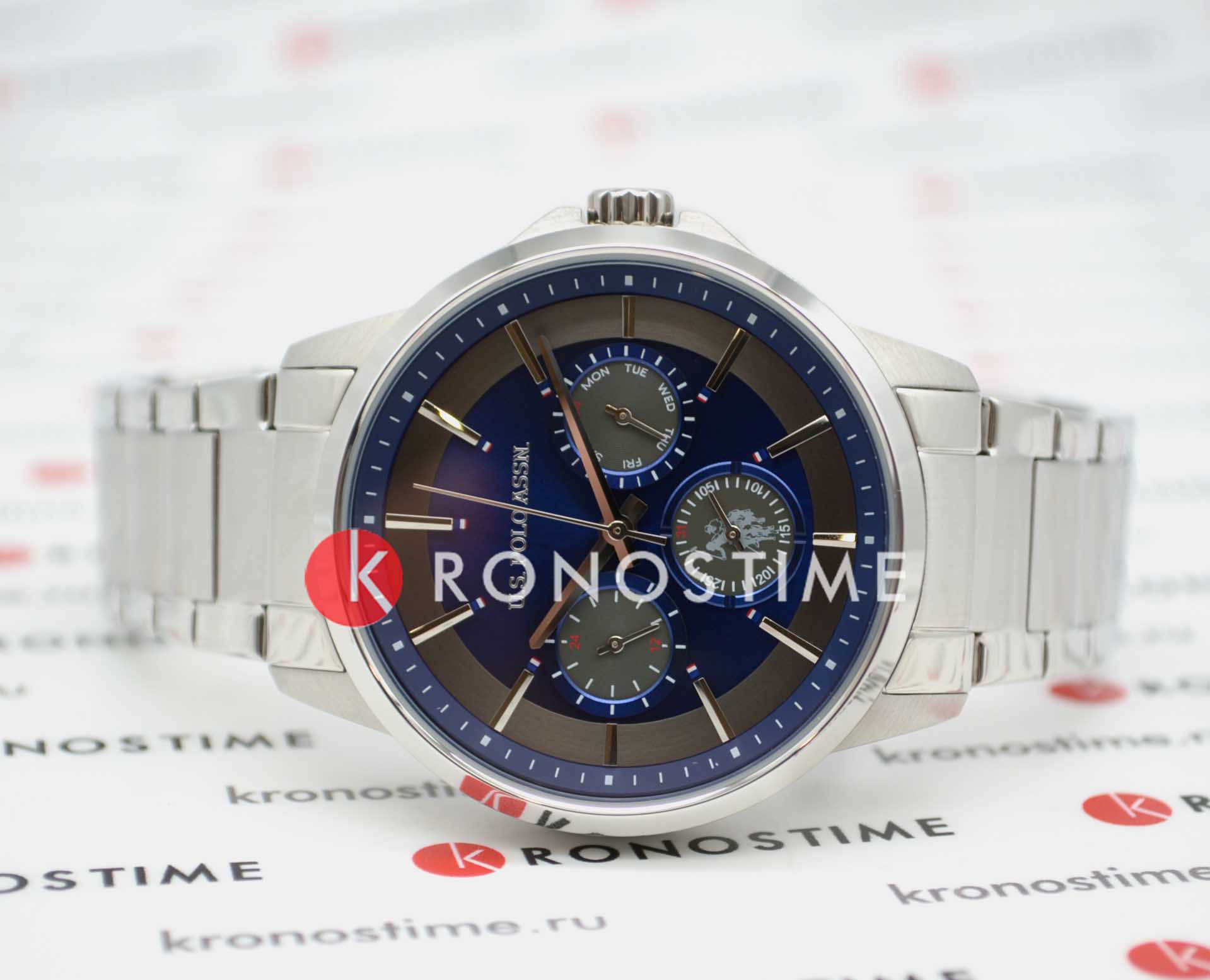 U.S. Polo Assn. U.S. Polo Assn. Crossing USPA1000-03 мужские часы  циферблат на запястье