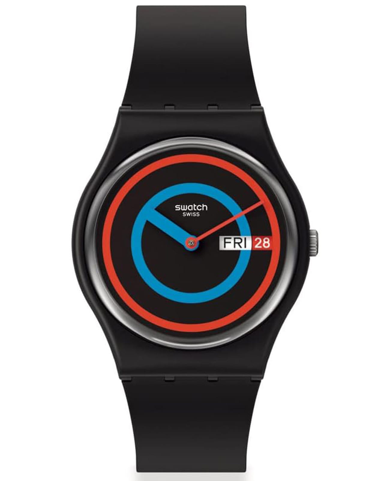 Swatch Swatch Gent Biosourced Standard SO28B706  SO28B706 кварцевые женские часы цветной циферблат, браслет силикон — вид спереди