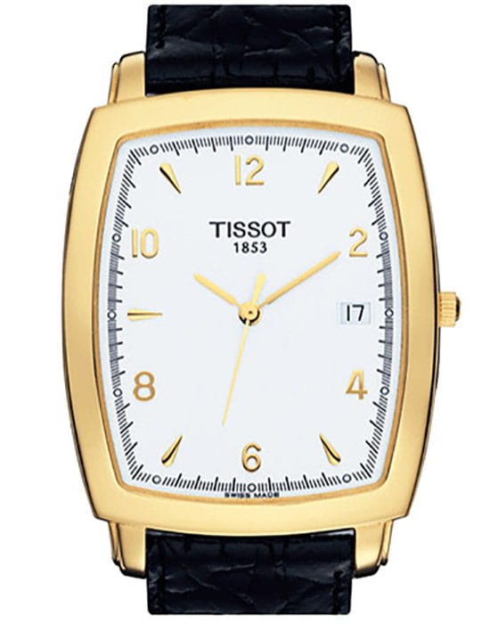Tissot Tissot T-Gold Sculpture Line T71.3.621.34 , наручные мужские часы фото под углом