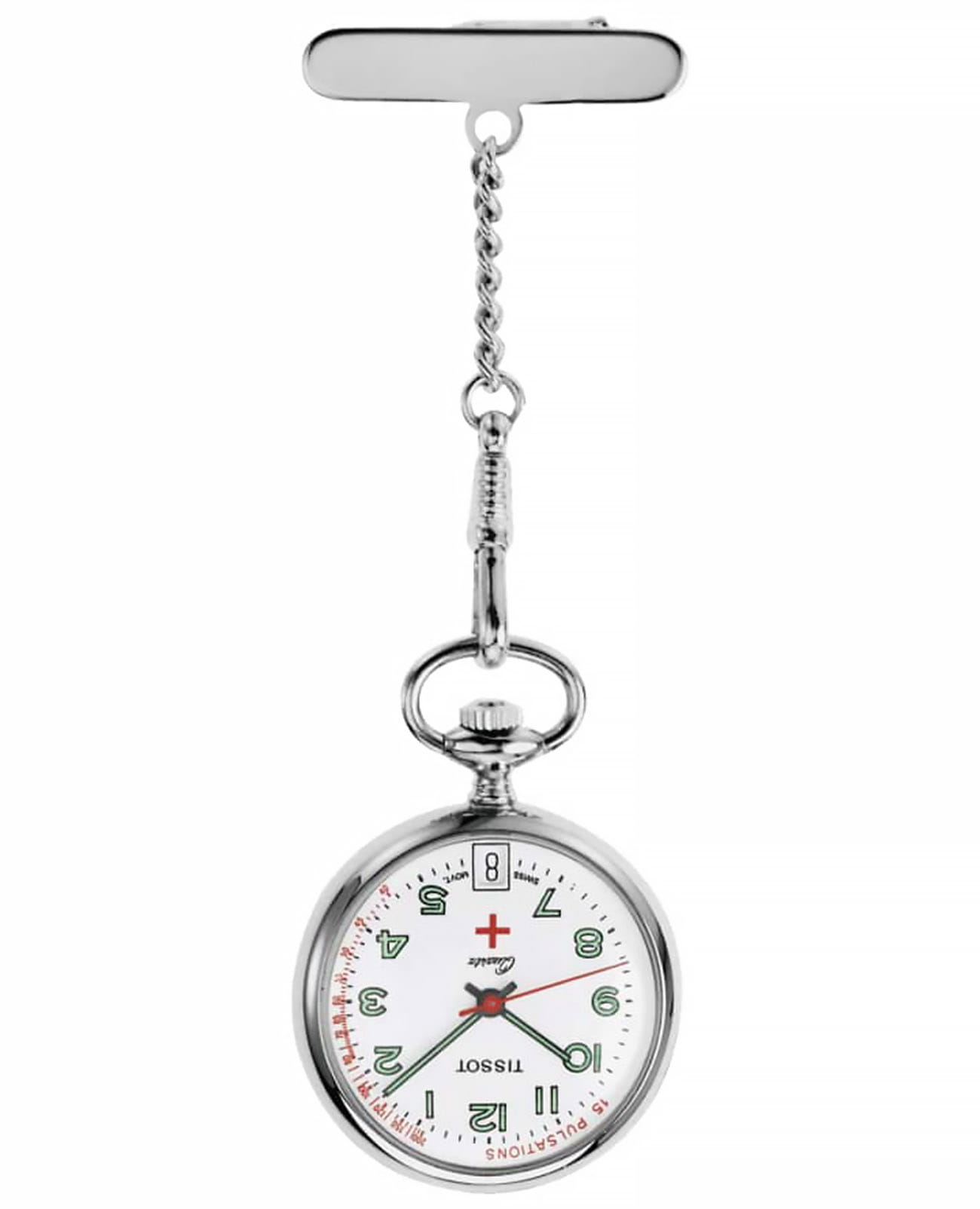 Tissot Tissot Pendants Pendants T81.7.221.12  T81722112 кварцевые женские часы белый циферблат, браслет латунь — вид спереди