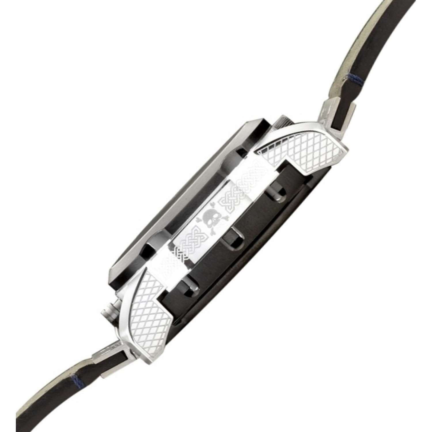 Слава Слава Русская RUлетка 1900201/300-NH05,  россия мужские часы на браслете кожаный боковой вид