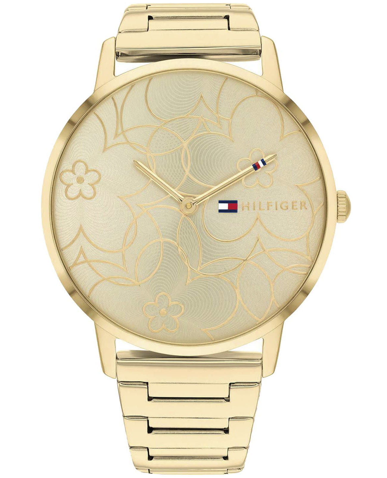 Tommy Hilfiger Tommy Hilfiger Classic 1782366  1782366 кварцевые женские часы золотой циферблат, браслет нержавеющая сталь — вид спереди