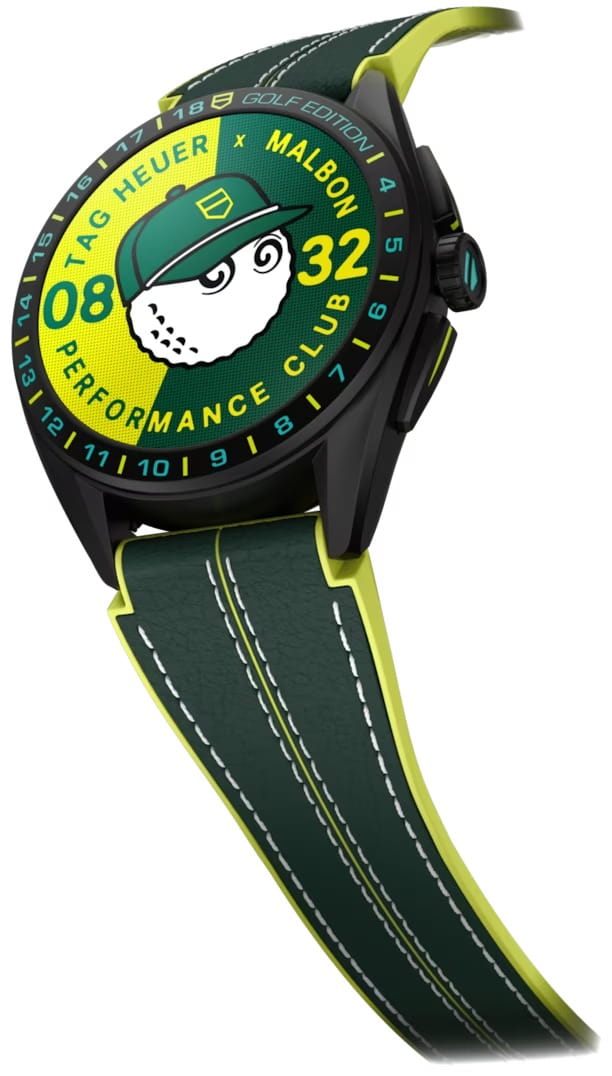 TAG Heuer TAG Heuer Connected Malbon Golf Edition SBR8A85.EB0338 , наручные мужские часы фото под углом