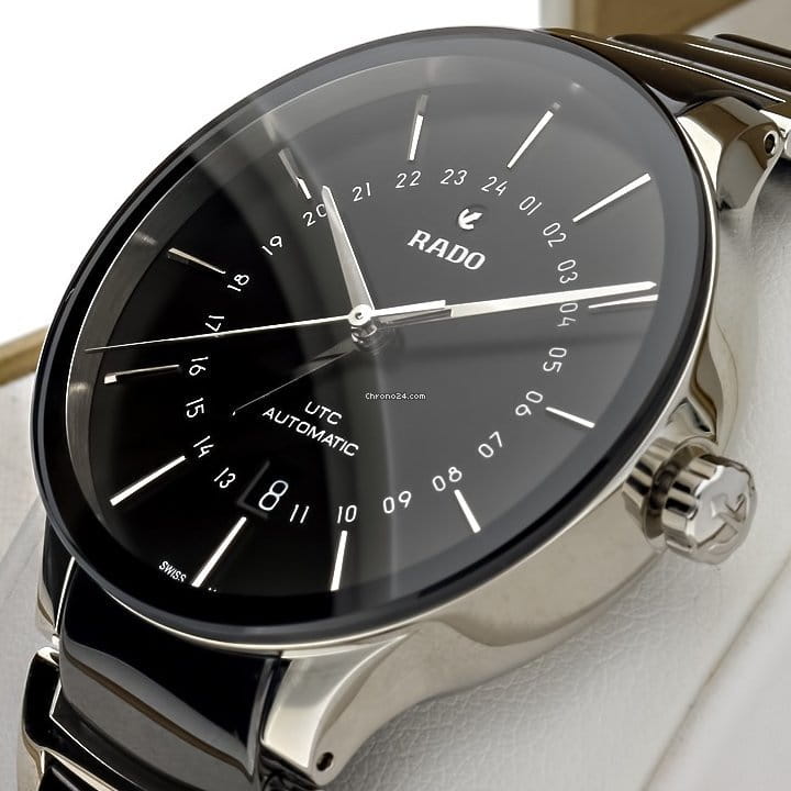 Rado Rado Centrix R30166152, centrix швейцария мужские часы на браслете сталь + высокотехнологичная керамика боковой вид