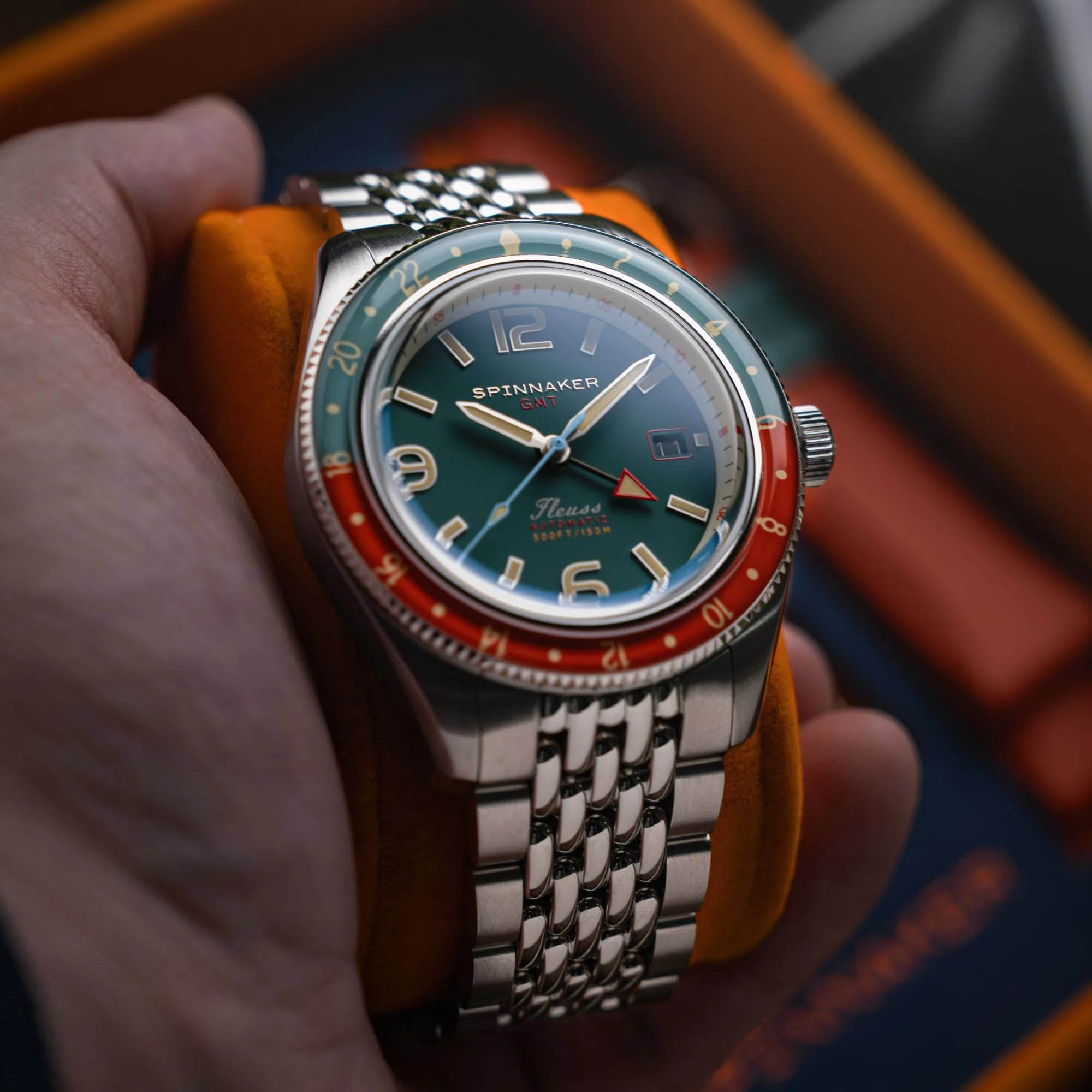 Spinnaker Spinnaker Fleuss Gmt Automatic SP-5120-33 , наручные мужские часы фото под углом