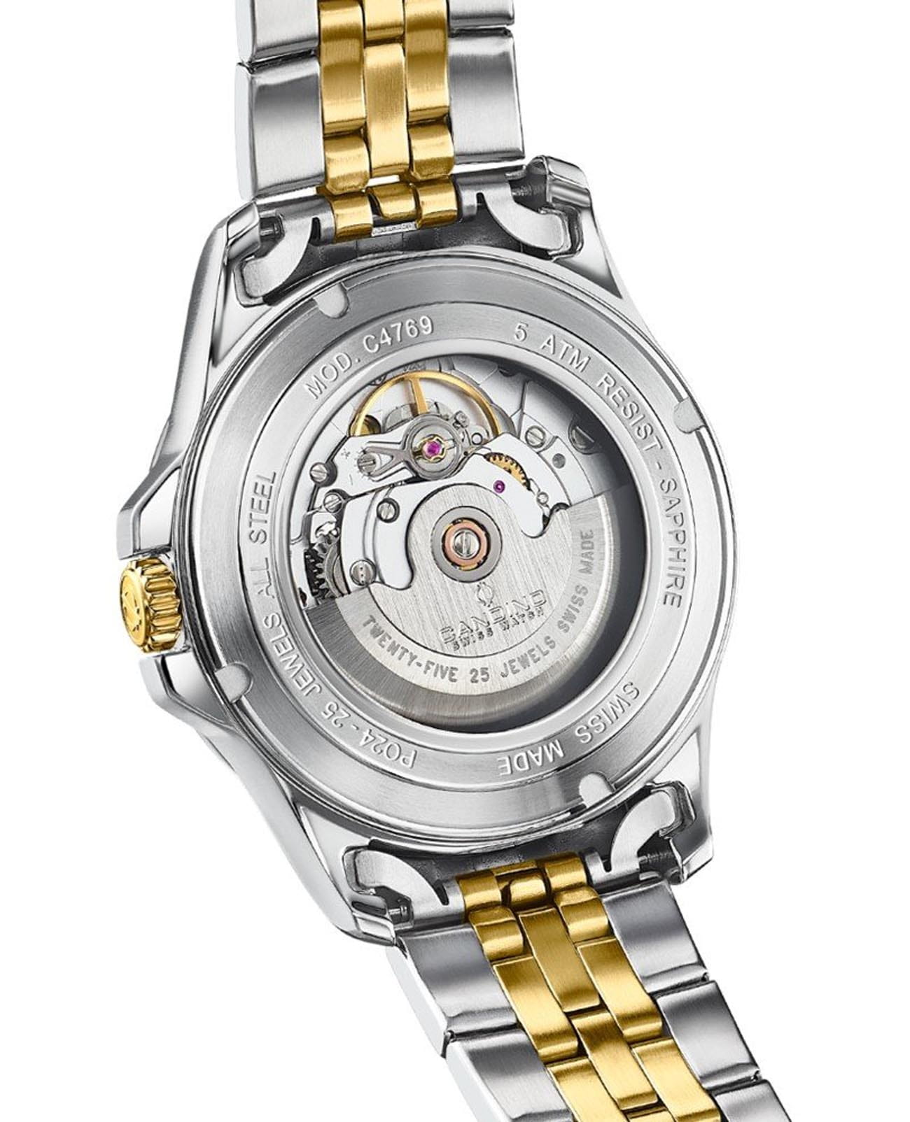 Candino Candino Automatic Gents C4769/3,  швейцария мужские часы на браслете нержавеющая сталь с pvd-покрытием боковой вид