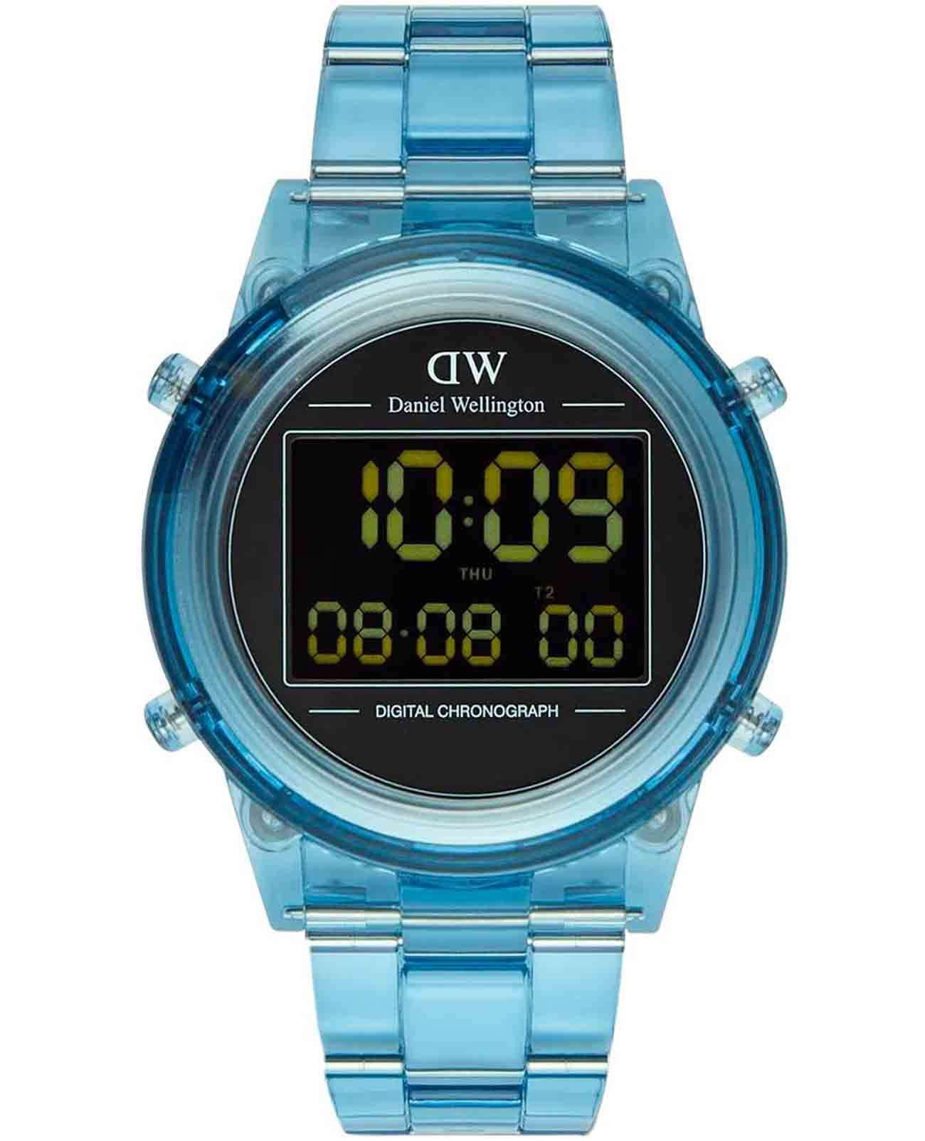 Daniel Wellington Daniel Wellington Retro Digital DW00100770  DW00100770 кварцевые мужские часы  циферблат, браслет биоматериал — вид спереди