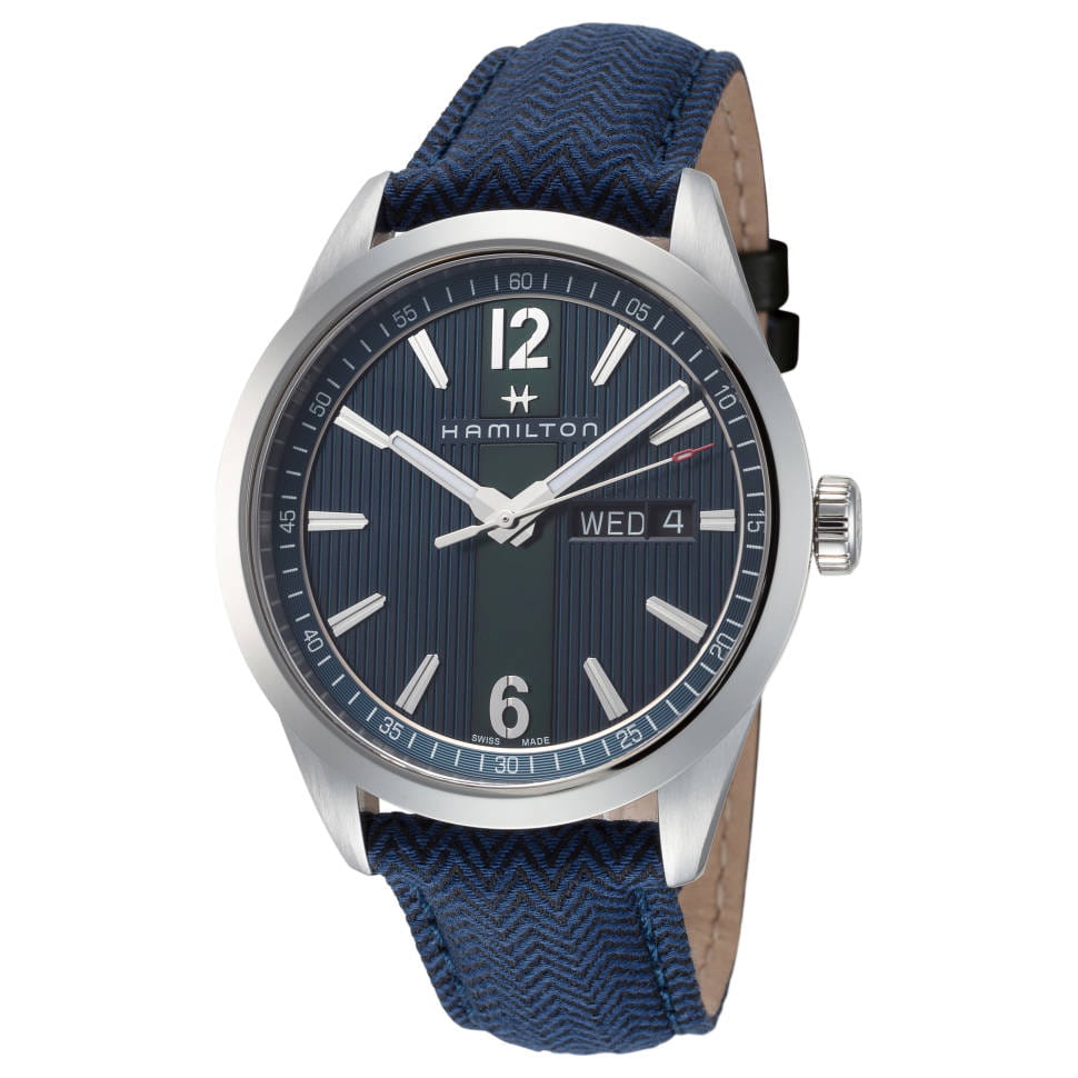 Hamilton Hamilton Broadway Day Date Quartz H43311941 мужские часы  циферблат на запястье