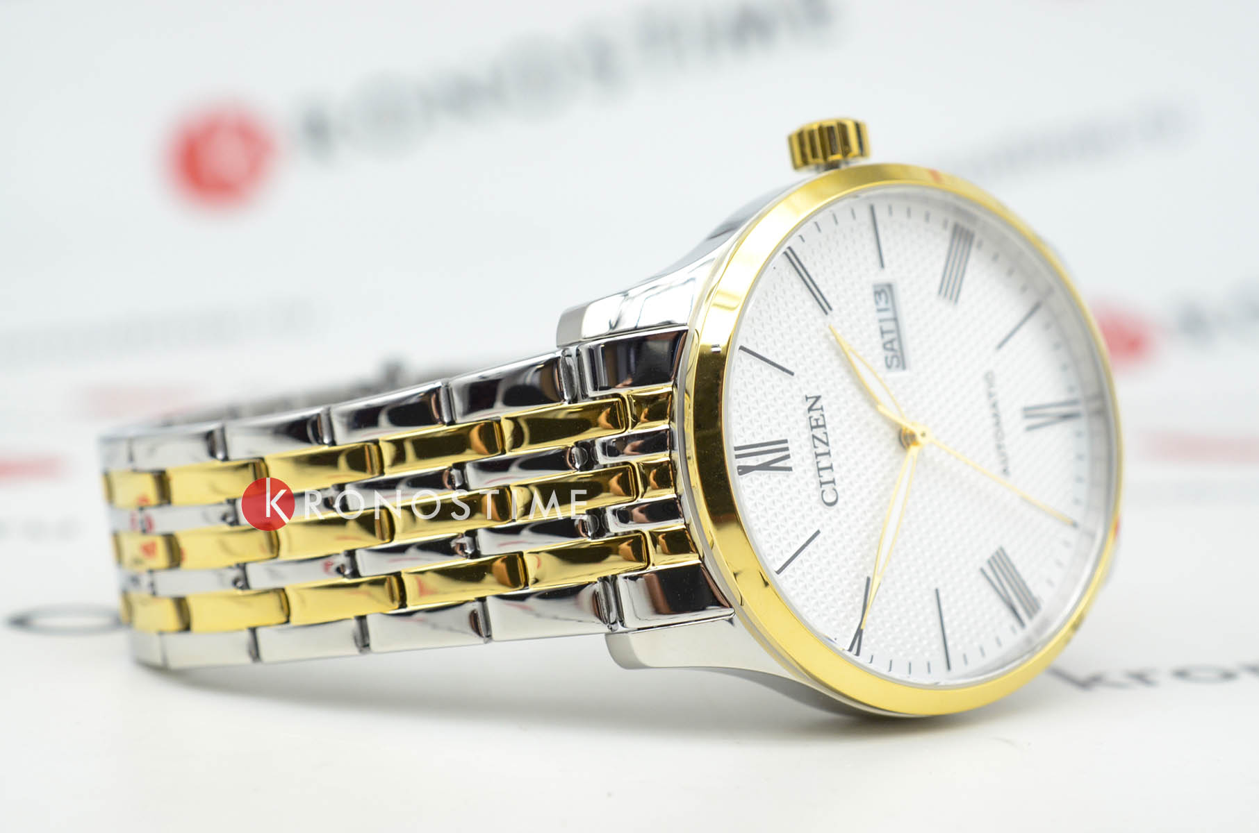 Citizen Citizen Tsuyosa NH8354-58A мужские часы белый циферблат на запястье