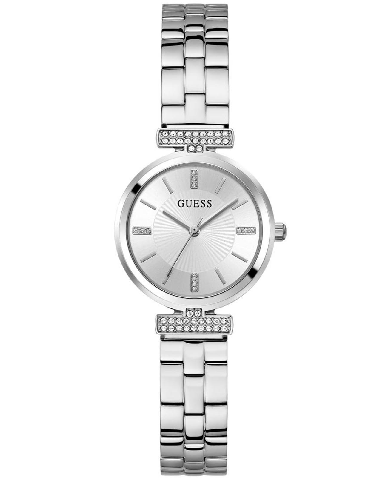 Guess Guess Dress GW0762L1  GW0762L1 кварцевые женские часы серебристый циферблат, браслет нержавеющая сталь — вид спереди
