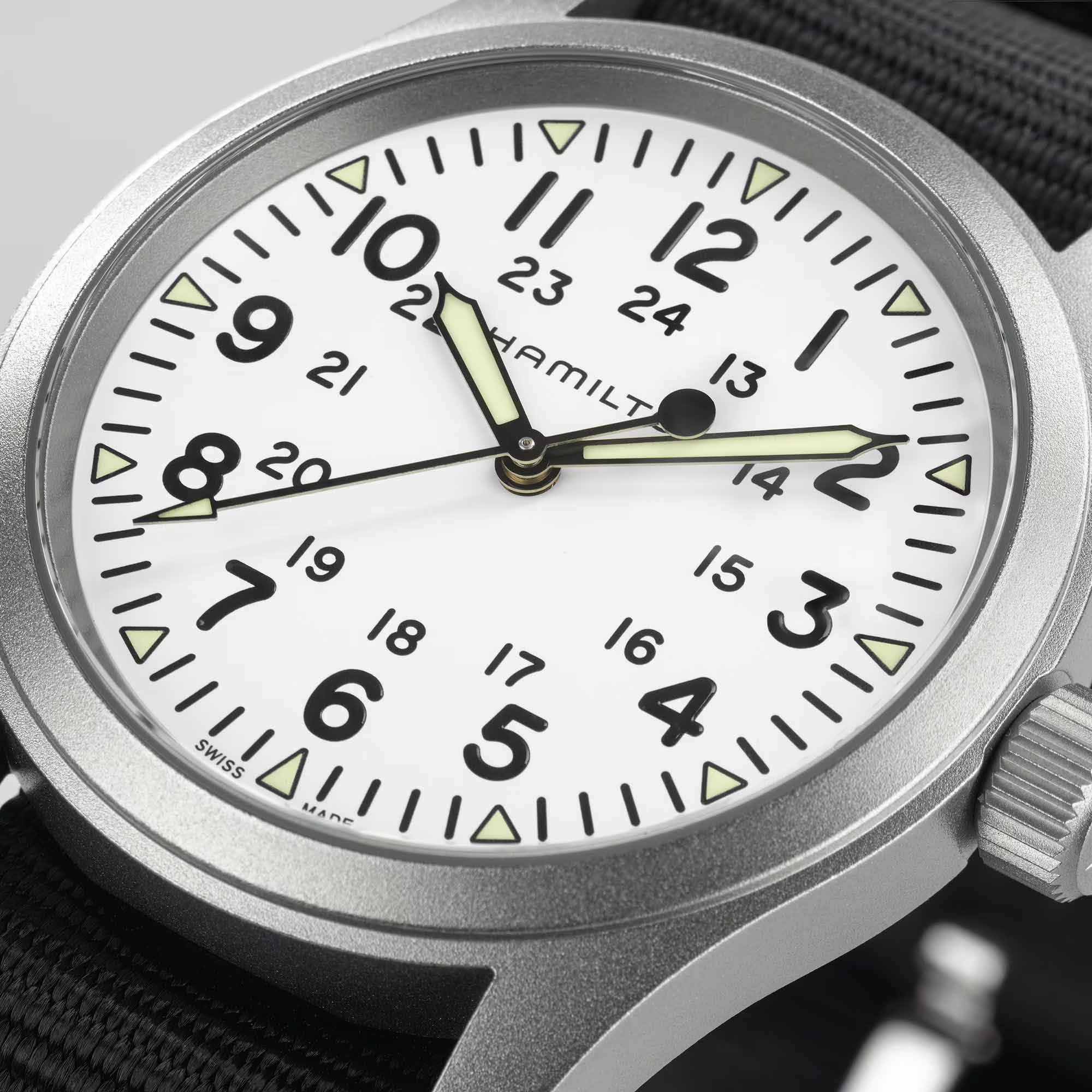 Hamilton Hamilton Khaki Field Mechanical H69439910 , наручные мужские часы фото под углом
