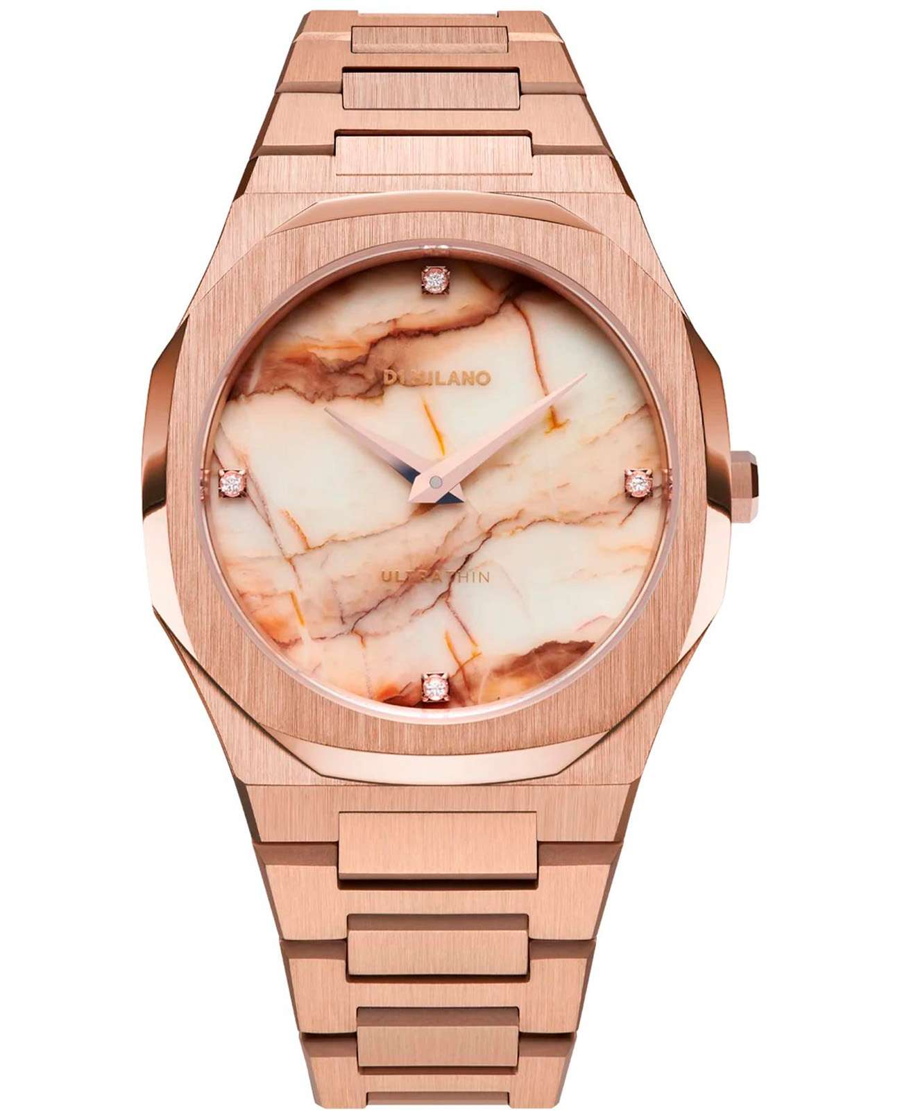 D1 Milano D1 Milano Ultra Thin UTBL14  UTBL14 кварцевые женские часы  циферблат, браслет нержавеющая сталь с pvd-покрытием — вид спереди