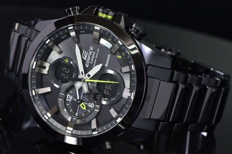 Casio Casio Edifice ECB-500DC-1A ECB, наручные мужские часы фото под углом