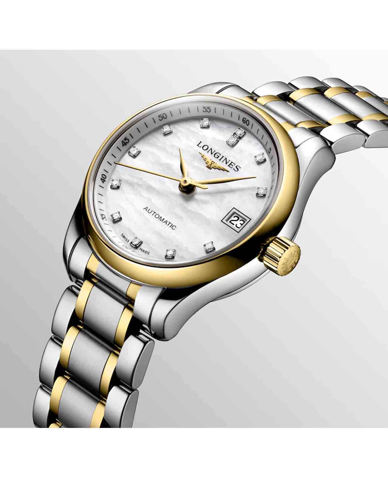 Longines Longines Master Collection L2.128.5.87.7  - задняя крышка сталь золото корпуса, швейцария часы