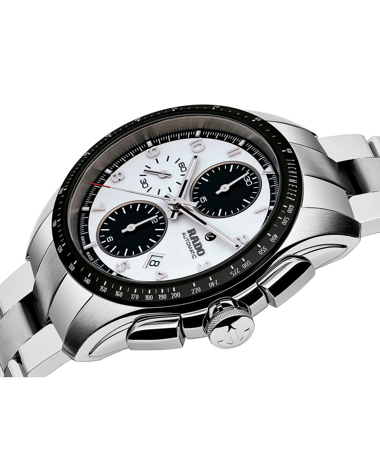 Rado Rado Hyperchrome Automatic Chronograph R32042103, hyperchrome швейцария мужские часы на браслете нержавеющая сталь боковой вид