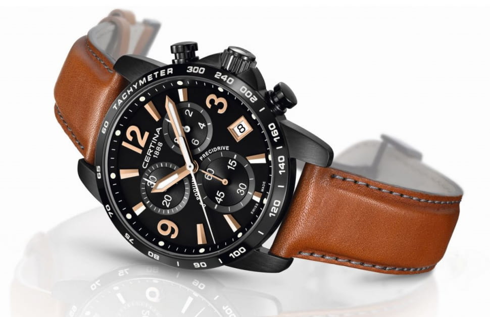 Certina Certina DS Podium Chronograph 1/10 sec C034.417.36.057.00, ds podium швейцария мужские часы на браслете кожаный боковой вид
