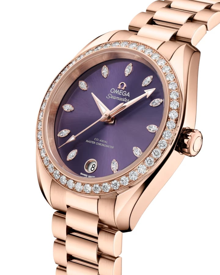 Оригинальные часы Omega Omega Seamaster Aqua Terra 220.55.34.20.60.001 механические калибр механизма omega 8801 общий вид