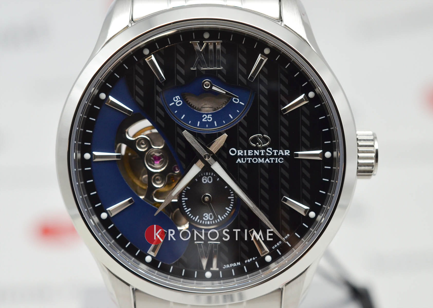 Orient Orient Star RE-AV0B03B (RK-AV0B03B), star япония мужские часы на браслете нержавеющая сталь боковой вид
