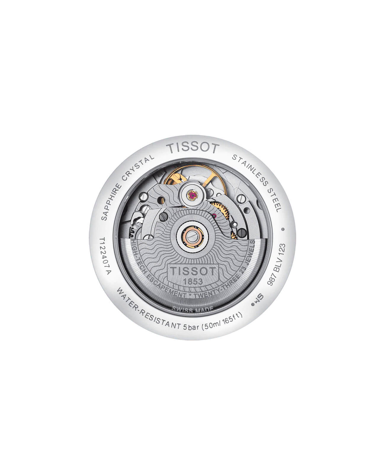 Tissot Tissot Carson Powermatic 80 T122.407.22.031.01, t-classic швейцария мужские часы на браслете сталь c pvd покрытием боковой вид