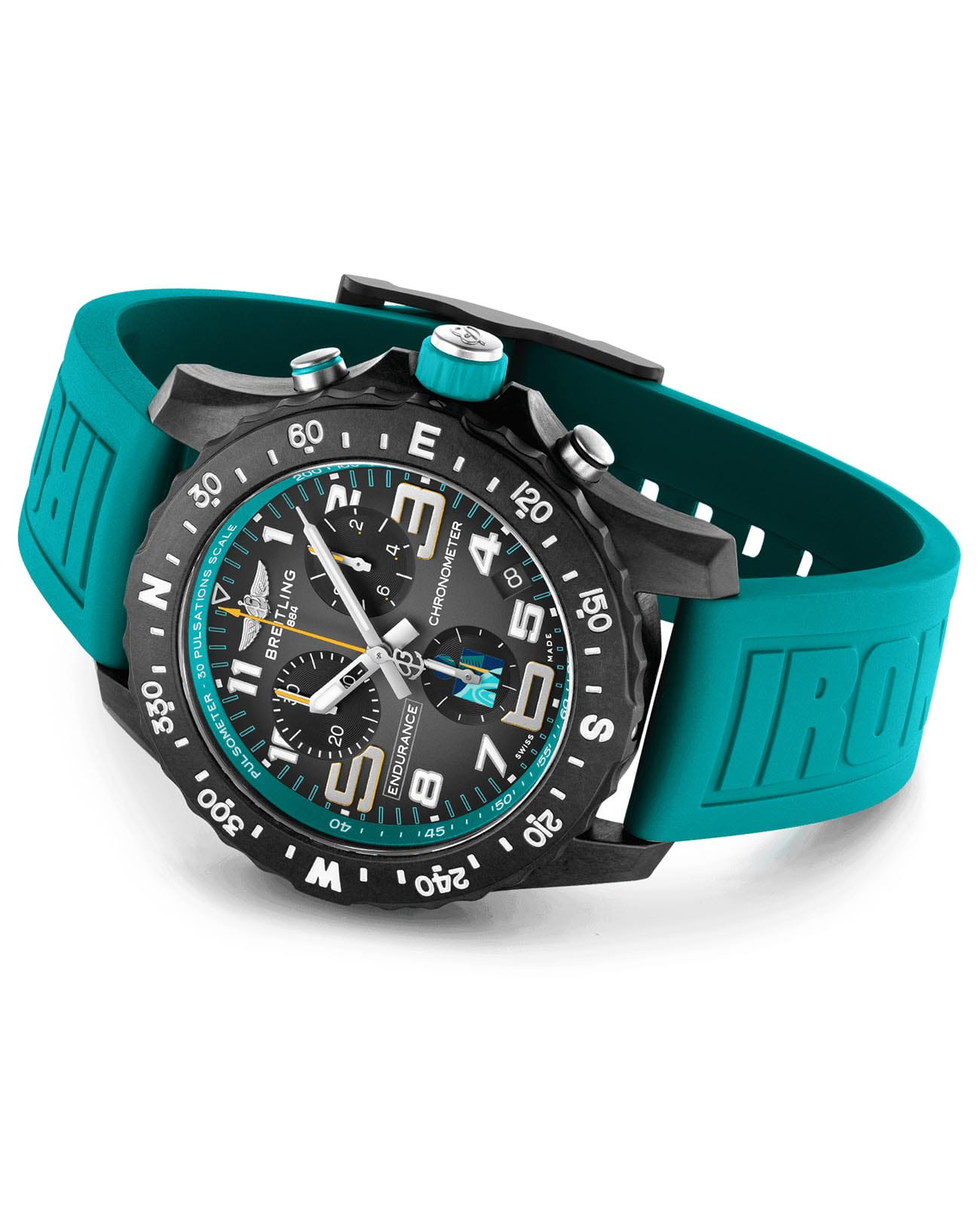 Breitling Breitling Endurance Pro Ironman World Championship X823105C1M1S1, professional швейцария мужские часы на браслете каучук боковой вид