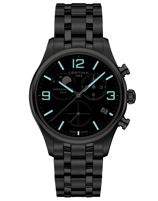 Certina Certina DS-8 Moon Phase C033.460.11.057.00 DS 8, наручные мужские часы фото под углом