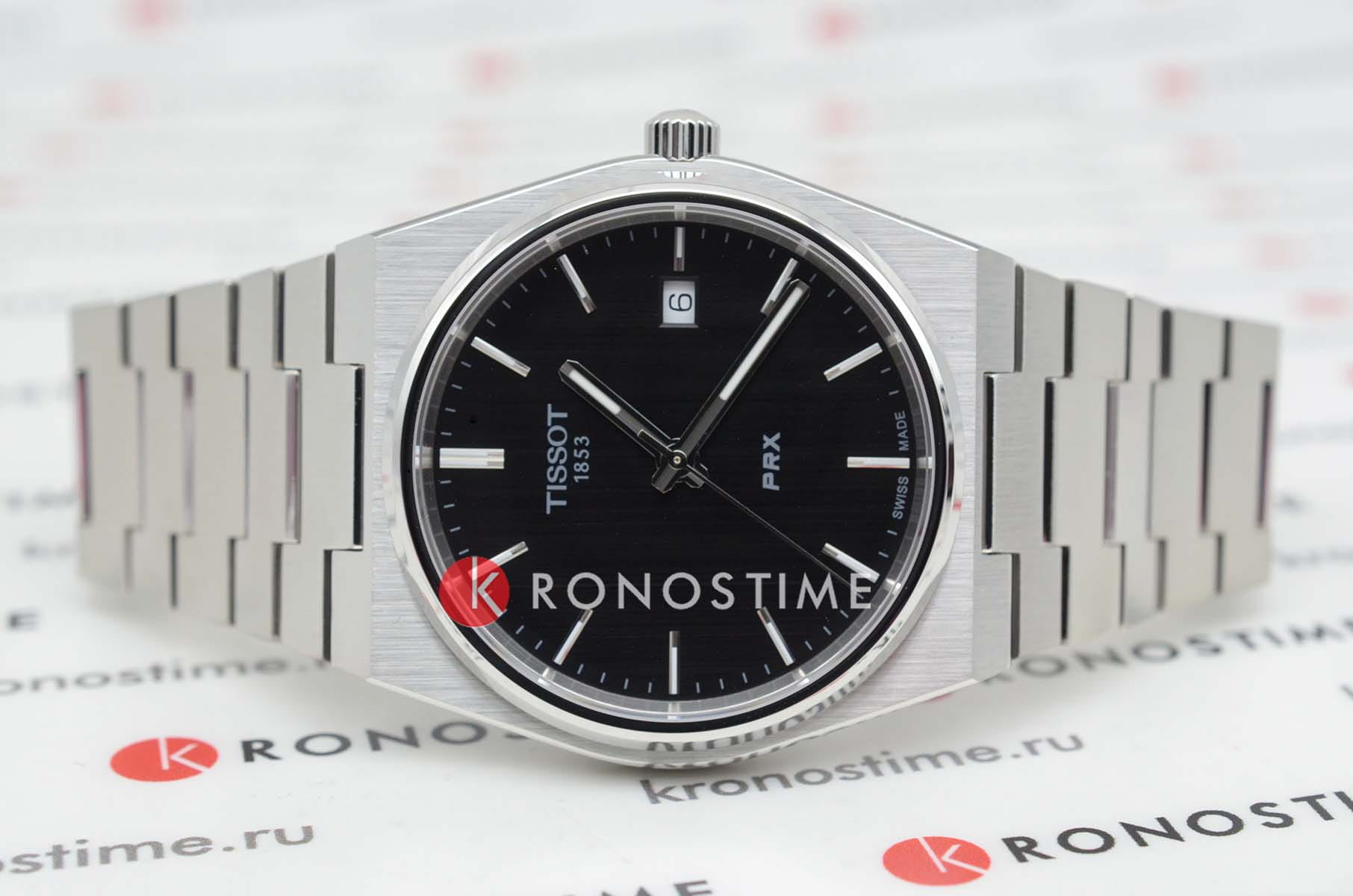 Tissot Tissot PRX T137.410.11.051.00 , наручные мужские часы фото под углом